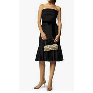 NWOT! Banana Republic Silk & Satin Black Dress Size 6
